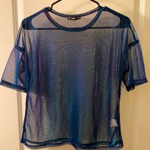 SHEIN Sheer Crop Top